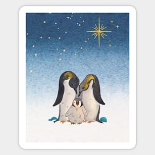 Lovely Penguin Family Sticker